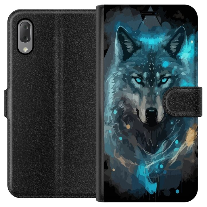 Plånboksfodral till Sony Xperia L3 med Varg motiv i gruppen SMARTPHONE & SURFPLATTOR / Mobilskydd / Sony hos TP E-commerce Nordic AB (A61609)