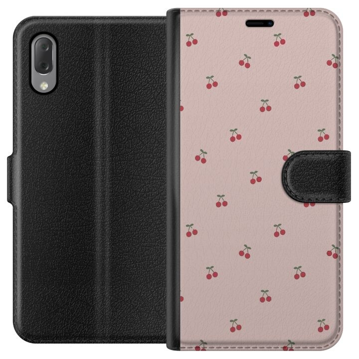 Plånboksfodral till Sony Xperia L3 med Körsbär motiv i gruppen SMARTPHONE & SURFPLATTOR / Mobilskydd / Sony hos TP E-commerce Nordic AB (A61611)