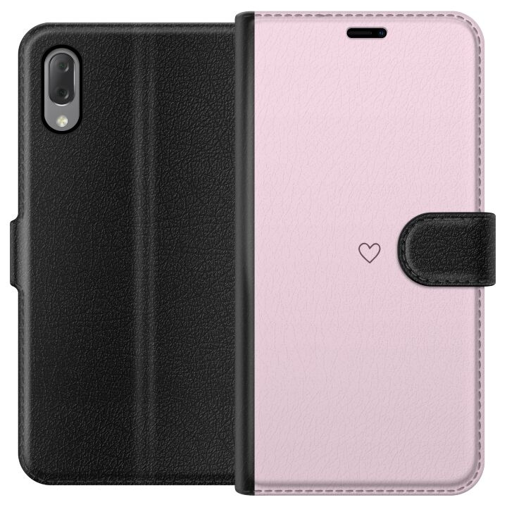 Plånboksfodral till Sony Xperia L3 med Hjärta motiv i gruppen SMARTPHONE & SURFPLATTOR / Mobilskydd / Sony hos TP E-commerce Nordic AB (A61623)