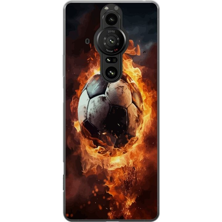 Mobilskal till Sony Xperia Pro-I med Fotboll motiv i gruppen SMARTPHONE & SURFPLATTOR / Mobilskydd / Sony hos TP E-commerce Nordic AB (A61706)
