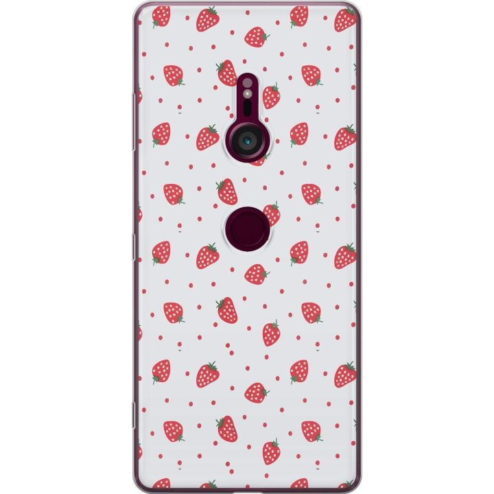 Mobilskal till Sony Xperia XZ3 med Jordgubbar motiv i gruppen SMARTPHONE & SURFPLATTOR / Mobilskydd / Sony hos TP E-commerce Nordic AB (A61729)
