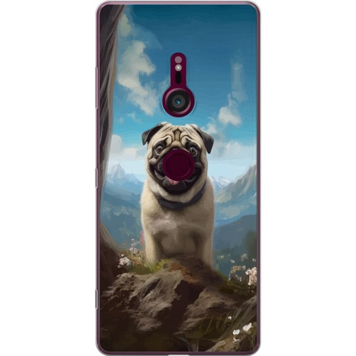 Mobilskal till Sony Xperia XZ3 med Glad Hund motiv i gruppen SMARTPHONE & SURFPLATTOR / Mobilskydd / Sony hos TP E-commerce Nordic AB (A61730)