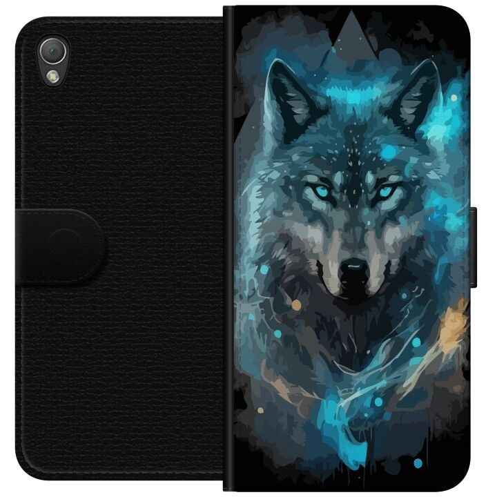 Plånboksfodral till Sony Xperia Z3 med Varg motiv i gruppen SMARTPHONE & SURFPLATTOR / Mobilskydd / Sony hos TP E-commerce Nordic AB (A61744)