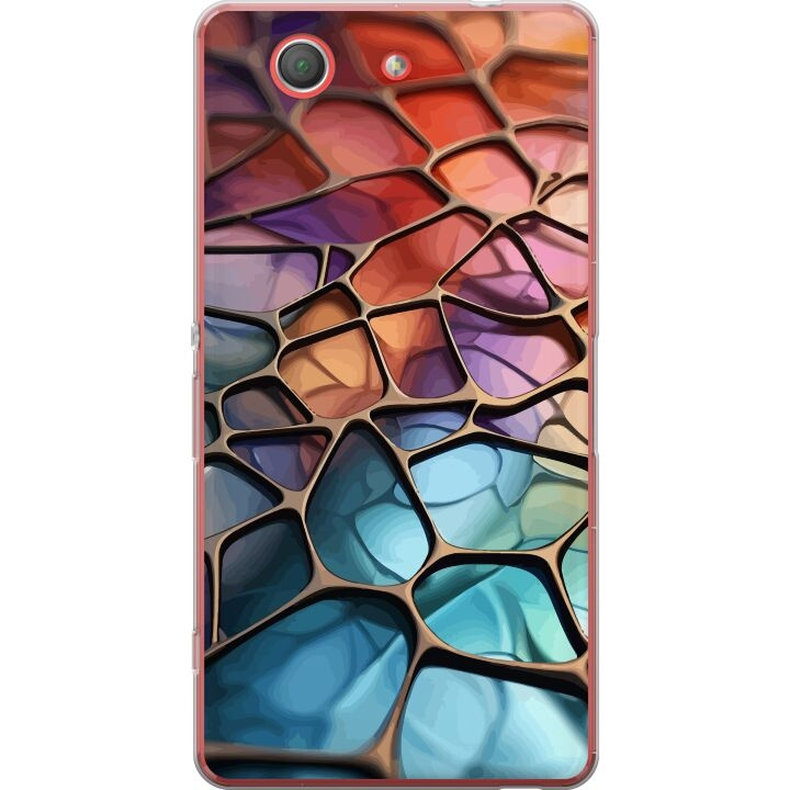 Mobilskal till Sony Xperia Z3 Compact med Metalliskt mönster motiv i gruppen SMARTPHONE & SURFPLATTOR / Mobilskydd / Sony hos TP E-commerce Nordic AB (A61776)