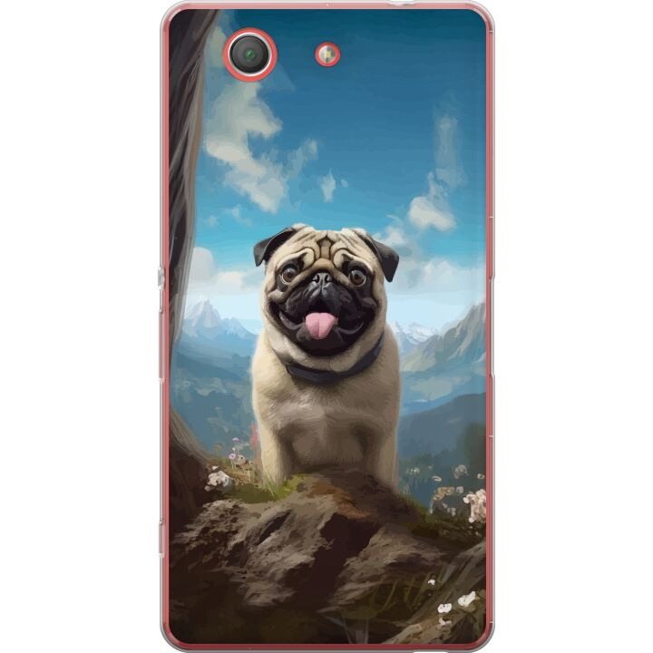 Mobilskal till Sony Xperia Z3 Compact med Glad Hund motiv i gruppen SMARTPHONE & SURFPLATTOR / Mobilskydd / Sony hos TP E-commerce Nordic AB (A61784)