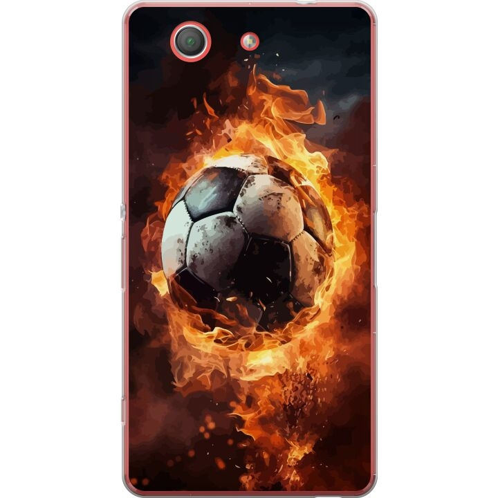 Mobilskal till Sony Xperia Z3 Compact med Fotboll motiv i gruppen SMARTPHONE & SURFPLATTOR / Mobilskydd / Sony hos TP E-commerce Nordic AB (A61787)