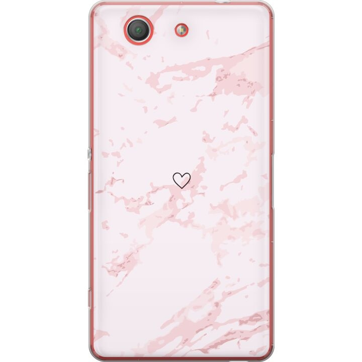 Mobilskal till Sony Xperia Z3 Compact med Rosa Hjärta motiv i gruppen SMARTPHONE & SURFPLATTOR / Mobilskydd / Sony hos TP E-commerce Nordic AB (A61789)