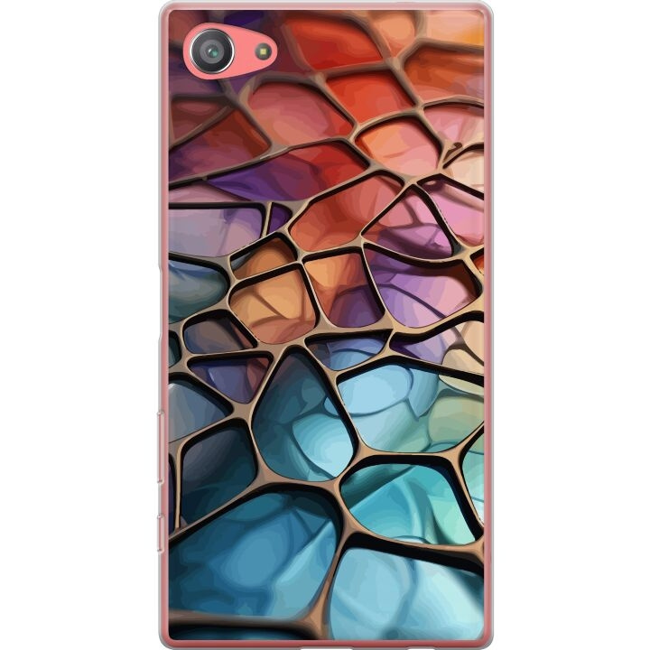 Mobilskal till Sony Xperia Z5 Compact med Metalliskt mönster motiv i gruppen SMARTPHONE & SURFPLATTOR / Mobilskydd / Sony hos TP E-commerce Nordic AB (A61803)