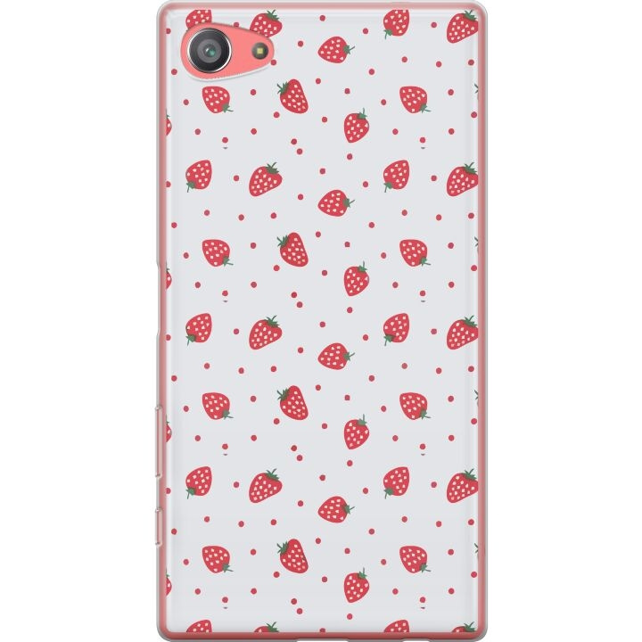 Mobilskal till Sony Xperia Z5 Compact med Jordgubbar motiv i gruppen SMARTPHONE & SURFPLATTOR / Mobilskydd / Sony hos TP E-commerce Nordic AB (A61810)