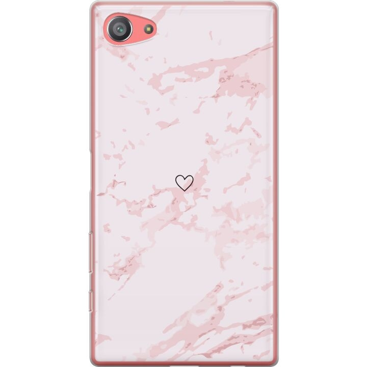 Mobilskal till Sony Xperia Z5 Compact med Rosa Hjärta motiv i gruppen SMARTPHONE & SURFPLATTOR / Mobilskydd / Sony hos TP E-commerce Nordic AB (A61816)
