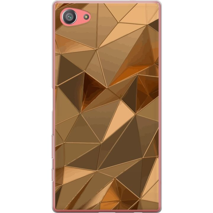 Mobilskal till Sony Xperia Z5 Compact med 3D Guld motiv i gruppen SMARTPHONE & SURFPLATTOR / Mobilskydd / Sony hos TP E-commerce Nordic AB (A61817)