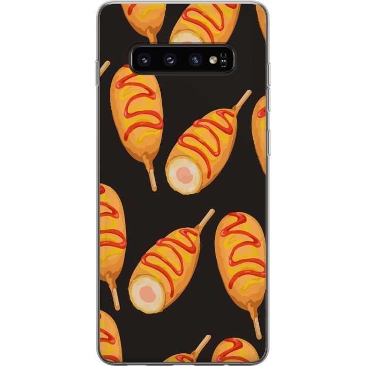 Mobilskal till Samsung Galaxy S10 med Kycklingklubba motiv i gruppen SMARTPHONE & SURFPLATTOR / Mobilskydd / Samsung hos TP E-commerce Nordic AB (A61856)