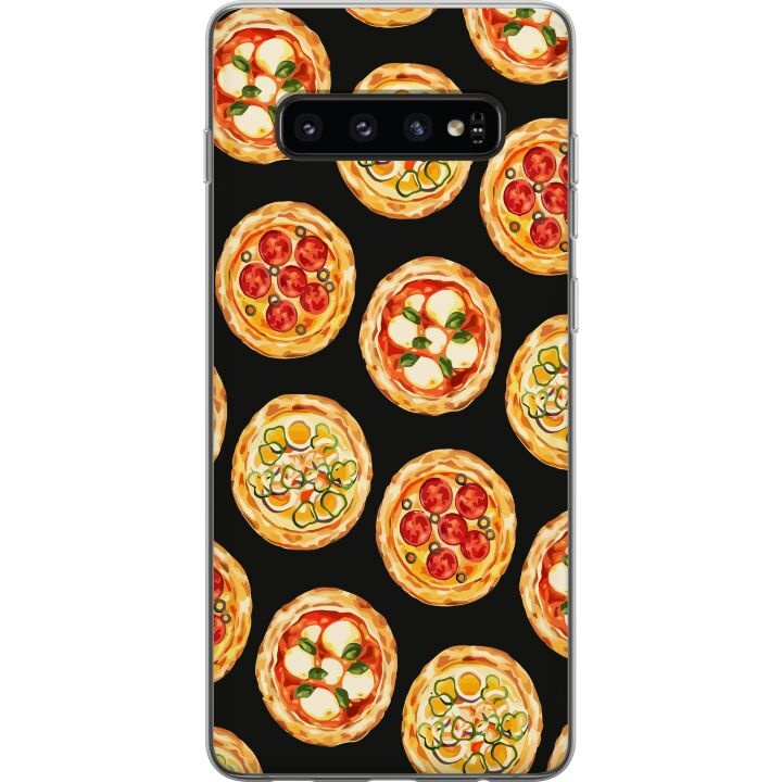 Mobilskal till Samsung Galaxy S10 med Pizza motiv i gruppen SMARTPHONE & SURFPLATTOR / Mobilskydd / Samsung hos TP E-commerce Nordic AB (A61860)
