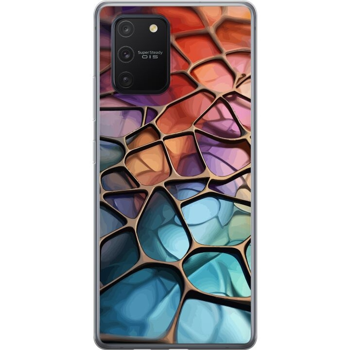 Mobilskal till Samsung Galaxy S10 Lite med Metalliskt mönster motiv i gruppen SMARTPHONE & SURFPLATTOR / Mobilskydd / Samsung hos TP E-commerce Nordic AB (A61965)