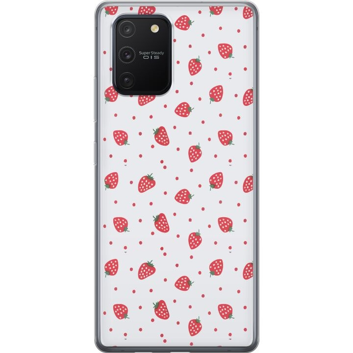 Mobilskal till Samsung Galaxy S10 Lite med Jordgubbar motiv i gruppen SMARTPHONE & SURFPLATTOR / Mobilskydd / Samsung hos TP E-commerce Nordic AB (A61972)