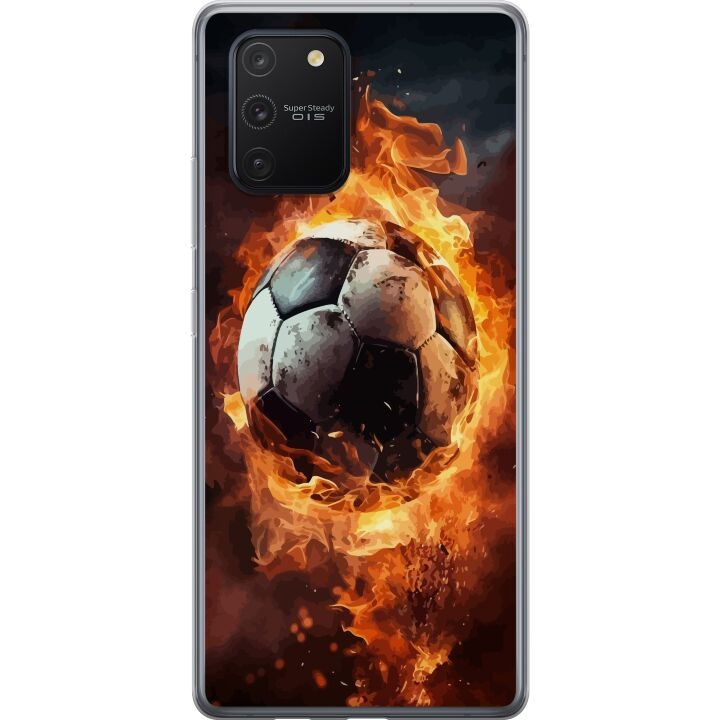 Mobilskal till Samsung Galaxy S10 Lite med Fotboll motiv i gruppen SMARTPHONE & SURFPLATTOR / Mobilskydd / Samsung hos TP E-commerce Nordic AB (A61976)