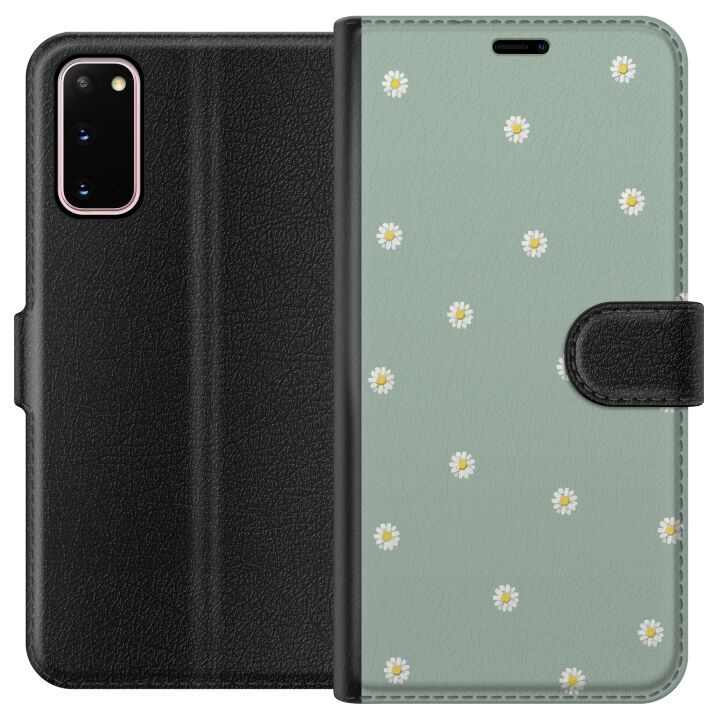 Plånboksfodral till Samsung Galaxy S20 med Prästkragar motiv i gruppen SMARTPHONE & SURFPLATTOR / Mobilskydd / Samsung hos TP E-commerce Nordic AB (A62040)