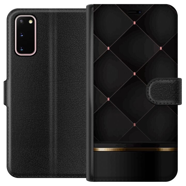 Plånboksfodral till Samsung Galaxy S20 med Lyxig linje motiv i gruppen SMARTPHONE & SURFPLATTOR / Mobilskydd / Samsung hos TP E-commerce Nordic AB (A62051)