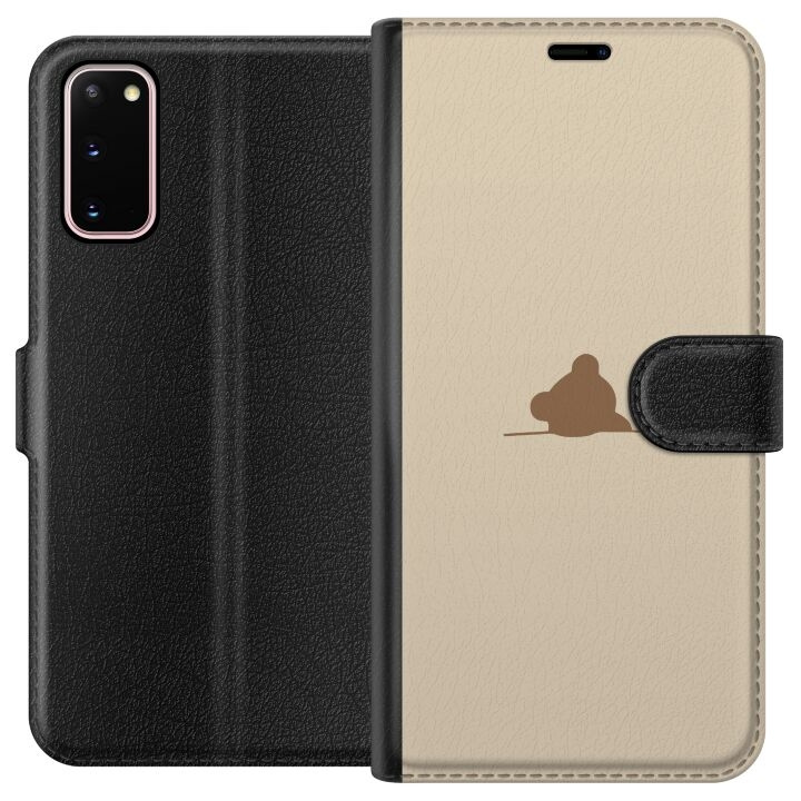 Plånboksfodral till Samsung Galaxy S20 med Nalle motiv i gruppen SMARTPHONE & SURFPLATTOR / Mobilskydd / Samsung hos TP E-commerce Nordic AB (A62056)