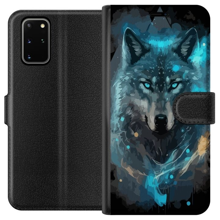 Plånboksfodral till Samsung Galaxy S20+ med Varg motiv i gruppen SMARTPHONE & SURFPLATTOR / Mobilskydd / Samsung hos TP E-commerce Nordic AB (A62149)