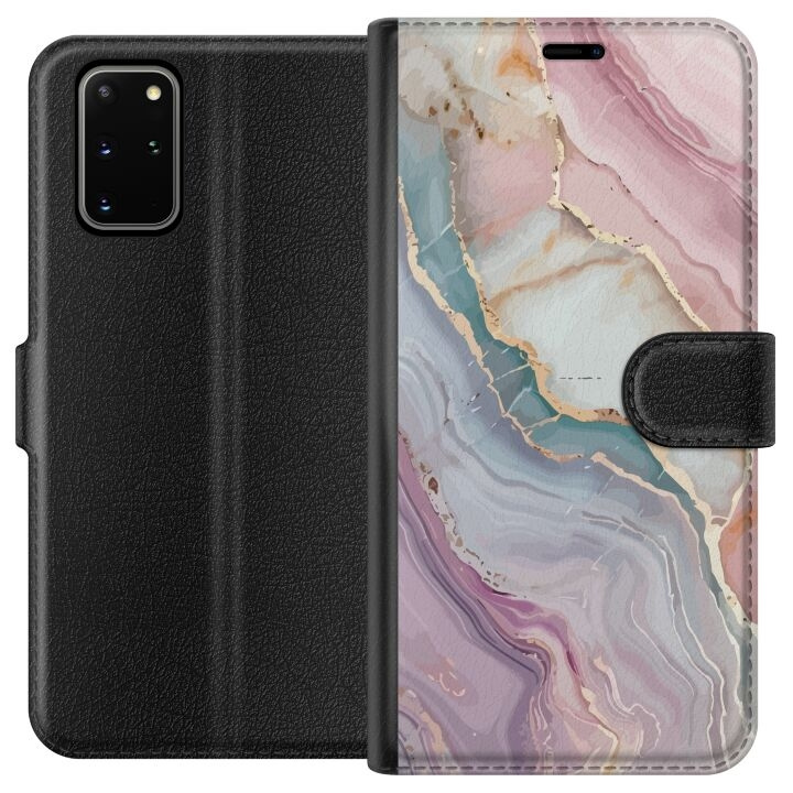 Plånboksfodral till Samsung Galaxy S20+ med Marmor motiv i gruppen SMARTPHONE & SURFPLATTOR / Mobilskydd / Samsung hos TP E-commerce Nordic AB (A62166)