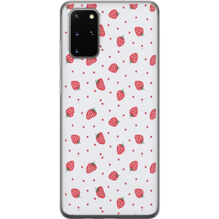 Mobilskal till Samsung Galaxy S20+ med Jordgubbar motiv i gruppen SMARTPHONE & SURFPLATTOR / Mobilskydd / Samsung hos TP E-commerce Nordic AB (A62188)
