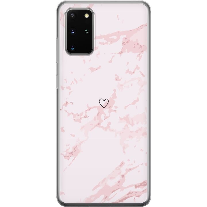 Mobilskal till Samsung Galaxy S20+ med Rosa Hjärta motiv i gruppen SMARTPHONE & SURFPLATTOR / Mobilskydd / Samsung hos TP E-commerce Nordic AB (A62194)