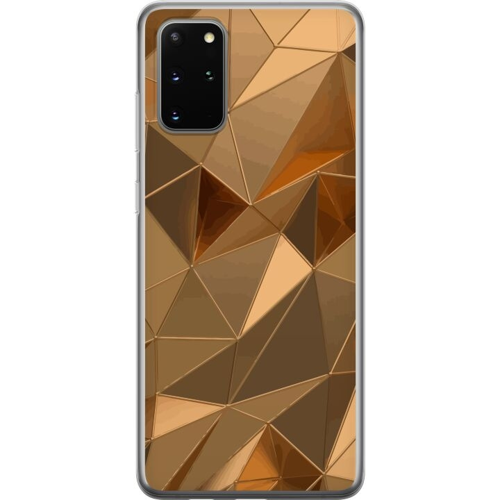 Mobilskal till Samsung Galaxy S20+ med 3D Guld motiv i gruppen SMARTPHONE & SURFPLATTOR / Mobilskydd / Samsung hos TP E-commerce Nordic AB (A62195)