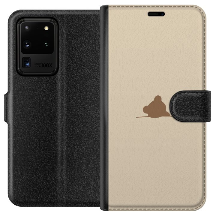 Plånboksfodral till Samsung Galaxy S20 Ultra med Nalle motiv i gruppen SMARTPHONE & SURFPLATTOR / Mobilskydd / Samsung hos TP E-commerce Nordic AB (A62218)