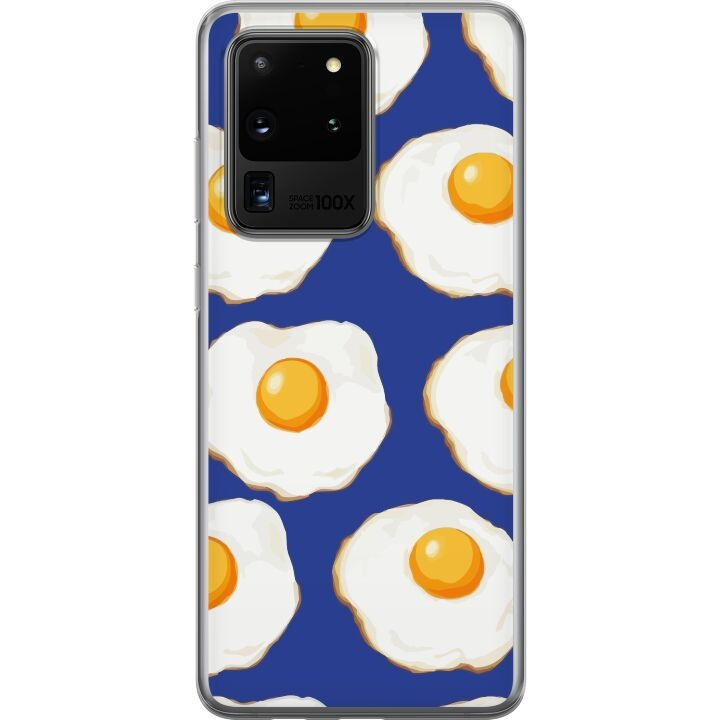 Mobilskal till Samsung Galaxy S20 Ultra med Stekta ägg motiv i gruppen SMARTPHONE & SURFPLATTOR / Mobilskydd / Samsung hos TP E-commerce Nordic AB (A62231)