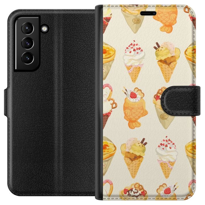 Plånboksfodral till Samsung Galaxy S21+ 5G med Glassigt motiv i gruppen SMARTPHONE & SURFPLATTOR / Mobilskydd / Samsung hos TP E-commerce Nordic AB (A62371)