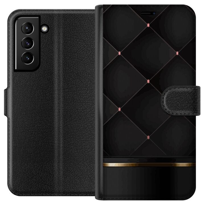 Plånboksfodral till Samsung Galaxy S21+ 5G med Lyxig linje motiv i gruppen SMARTPHONE & SURFPLATTOR / Mobilskydd / Samsung hos TP E-commerce Nordic AB (A62375)