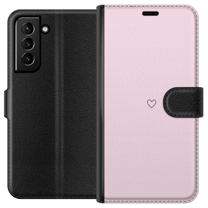 Plånboksfodral till Samsung Galaxy S21+ 5G med Hjärta motiv i gruppen SMARTPHONE & SURFPLATTOR / Mobilskydd / Samsung hos TP E-commerce Nordic AB (A62379)