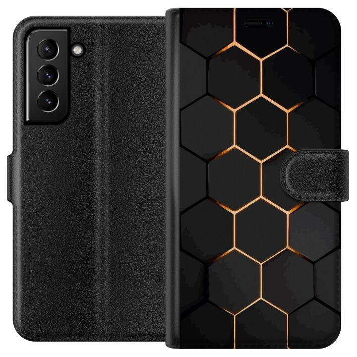 Plånboksfodral till Samsung Galaxy S21+ 5G med Lyxigt Mönster motiv i gruppen SMARTPHONE & SURFPLATTOR / Mobilskydd / Samsung hos TP E-commerce Nordic AB (A62385)