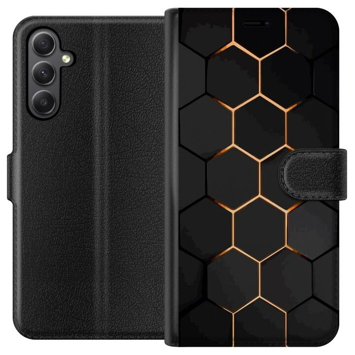 Plånboksfodral till Samsung Galaxy S23 FE med Lyxigt Mönster motiv i gruppen SMARTPHONE & SURFPLATTOR / Mobilskydd / Samsung hos TP E-commerce Nordic AB (A62709)