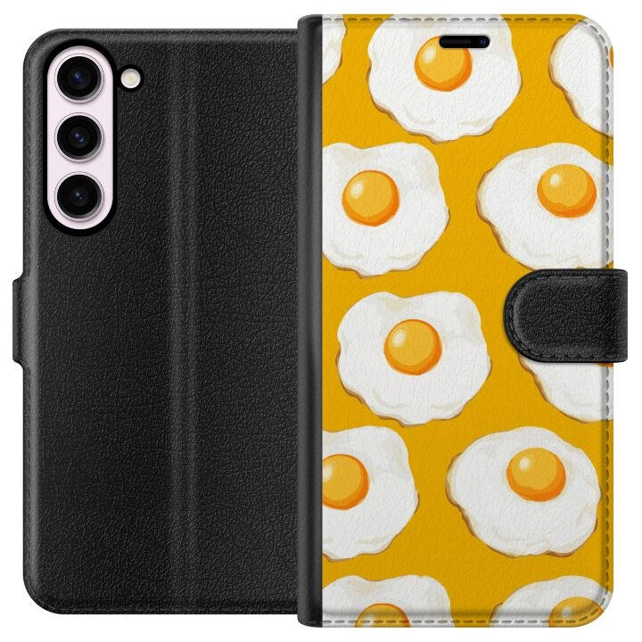 Plånboksfodral till Samsung Galaxy S23+ med Stekt ägg motiv i gruppen SMARTPHONE & SURFPLATTOR / Mobilskydd / Samsung hos TP E-commerce Nordic AB (A62740)