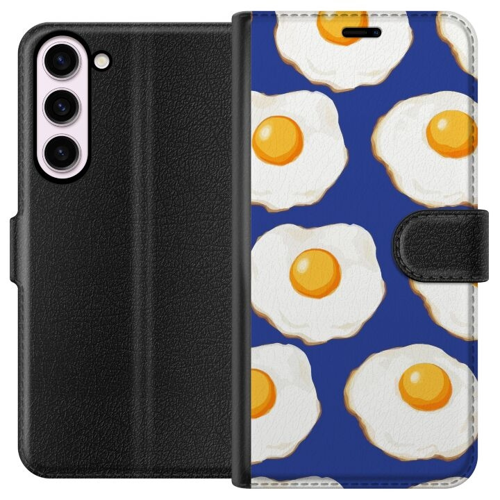 Plånboksfodral till Samsung Galaxy S23+ med Stekta ägg motiv i gruppen SMARTPHONE & SURFPLATTOR / Mobilskydd / Samsung hos TP E-commerce Nordic AB (A62744)