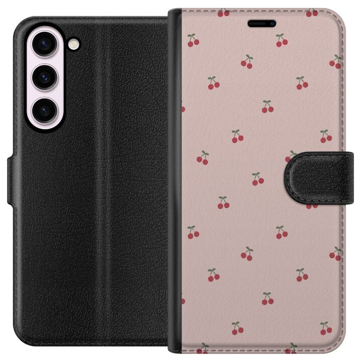 Plånboksfodral till Samsung Galaxy S23+ med Körsbär motiv i gruppen SMARTPHONE & SURFPLATTOR / Mobilskydd / Samsung hos TP E-commerce Nordic AB (A62745)