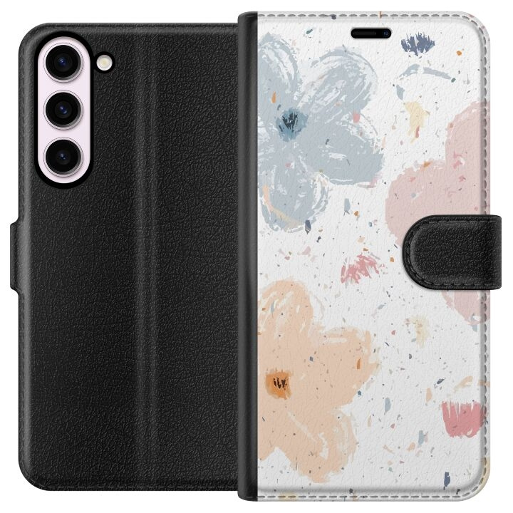Plånboksfodral till Samsung Galaxy S23+ med Blommor motiv i gruppen SMARTPHONE & SURFPLATTOR / Mobilskydd / Samsung hos TP E-commerce Nordic AB (A62750)