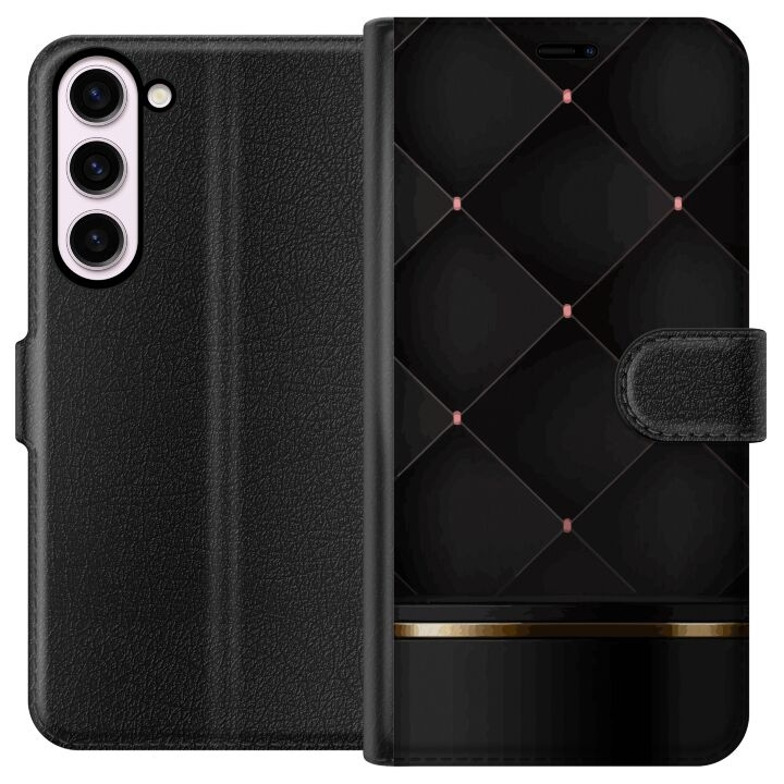 Plånboksfodral till Samsung Galaxy S23+ med Lyxig linje motiv i gruppen SMARTPHONE & SURFPLATTOR / Mobilskydd / Samsung hos TP E-commerce Nordic AB (A62753)