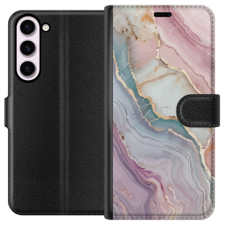 Plånboksfodral till Samsung Galaxy S23+ med Marmor motiv i gruppen SMARTPHONE & SURFPLATTOR / Mobilskydd / Samsung hos TP E-commerce Nordic AB (A62760)