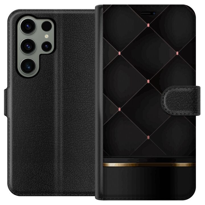 Plånboksfodral till Samsung Galaxy S23 Ultra med Lyxig linje motiv i gruppen SMARTPHONE & SURFPLATTOR / Mobilskydd / Samsung hos TP E-commerce Nordic AB (A62807)