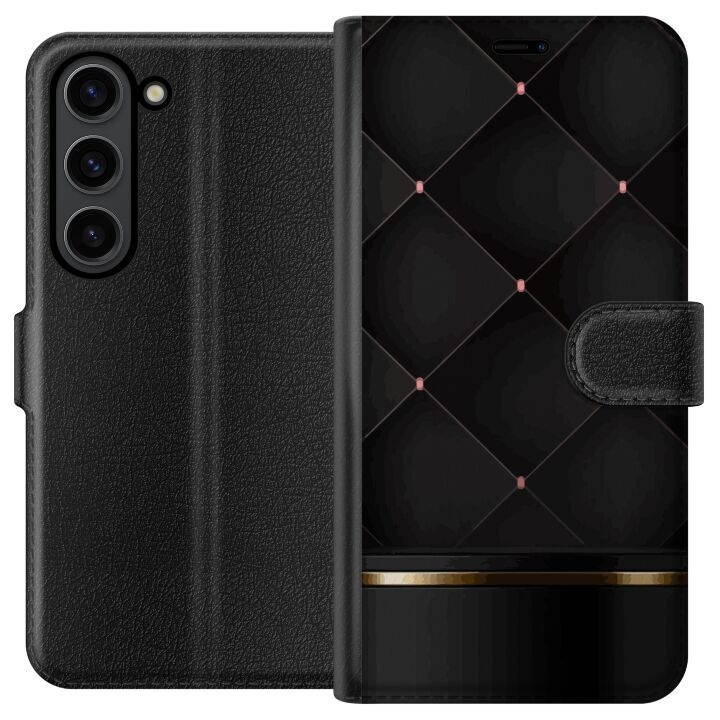 Plånboksfodral till Samsung Galaxy S24+ med Lyxig linje motiv i gruppen SMARTPHONE & SURFPLATTOR / Mobilskydd / Samsung hos TP E-commerce Nordic AB (A62915)