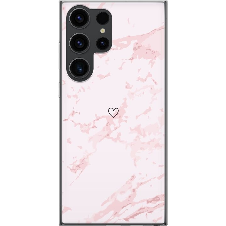 Mobilskal till Samsung Galaxy S24 Ultra med Rosa Hjärta motiv i gruppen SMARTPHONE & SURFPLATTOR / Mobilskydd / Samsung hos TP E-commerce Nordic AB (A63004)