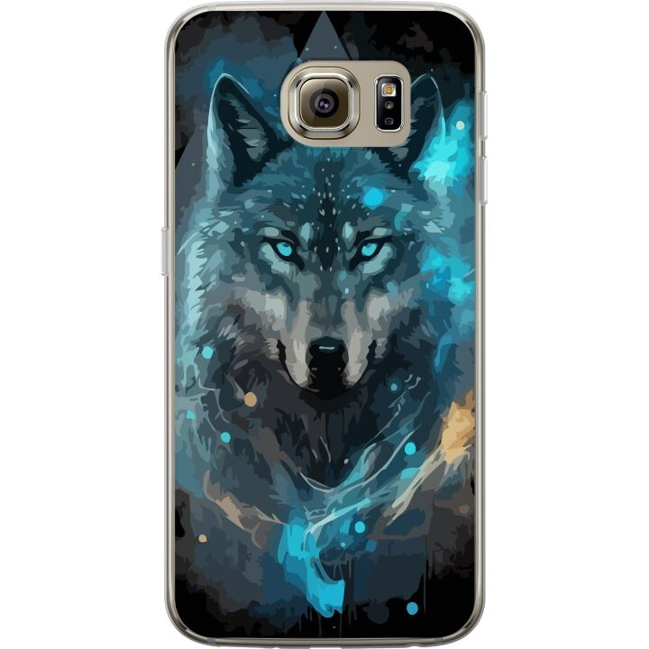 Mobilskal till Samsung Galaxy S6 med Varg motiv i gruppen SMARTPHONE & SURFPLATTOR / Mobilskydd / Samsung hos TP E-commerce Nordic AB (A63013)