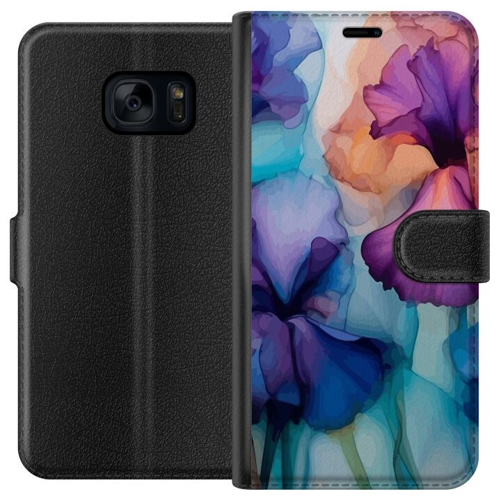 Plånboksfodral till Samsung Galaxy S7 med Magiska blommor motiv i gruppen SMARTPHONE & SURFPLATTOR / Mobilskydd / Samsung hos TP E-commerce Nordic AB (A63065)