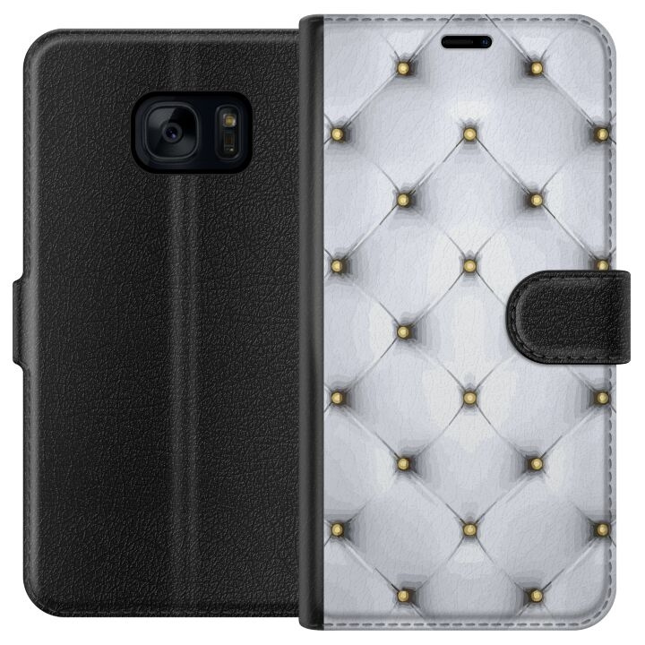 Plånboksfodral till Samsung Galaxy S7 med Lyxigt motiv i gruppen SMARTPHONE & SURFPLATTOR / Mobilskydd / Samsung hos TP E-commerce Nordic AB (A63076)