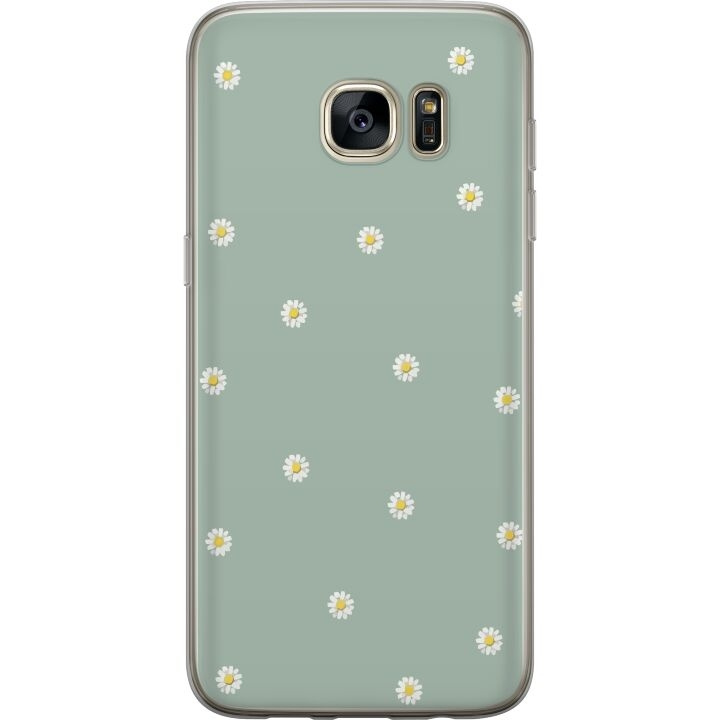Mobilskal till Samsung Galaxy S7 edge med Prästkragar motiv i gruppen SMARTPHONE & SURFPLATTOR / Mobilskydd / Samsung hos TP E-commerce Nordic AB (A63120)