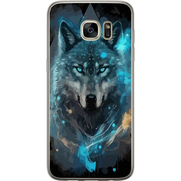 Mobilskal till Samsung Galaxy S7 edge med Varg motiv i gruppen SMARTPHONE & SURFPLATTOR / Mobilskydd / Samsung hos TP E-commerce Nordic AB (A63121)