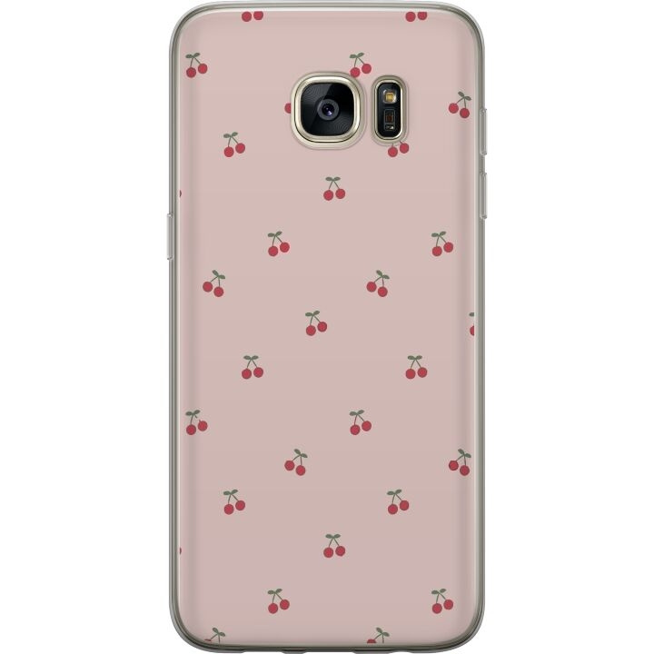 Mobilskal till Samsung Galaxy S7 edge med Körsbär motiv i gruppen SMARTPHONE & SURFPLATTOR / Mobilskydd / Samsung hos TP E-commerce Nordic AB (A63123)